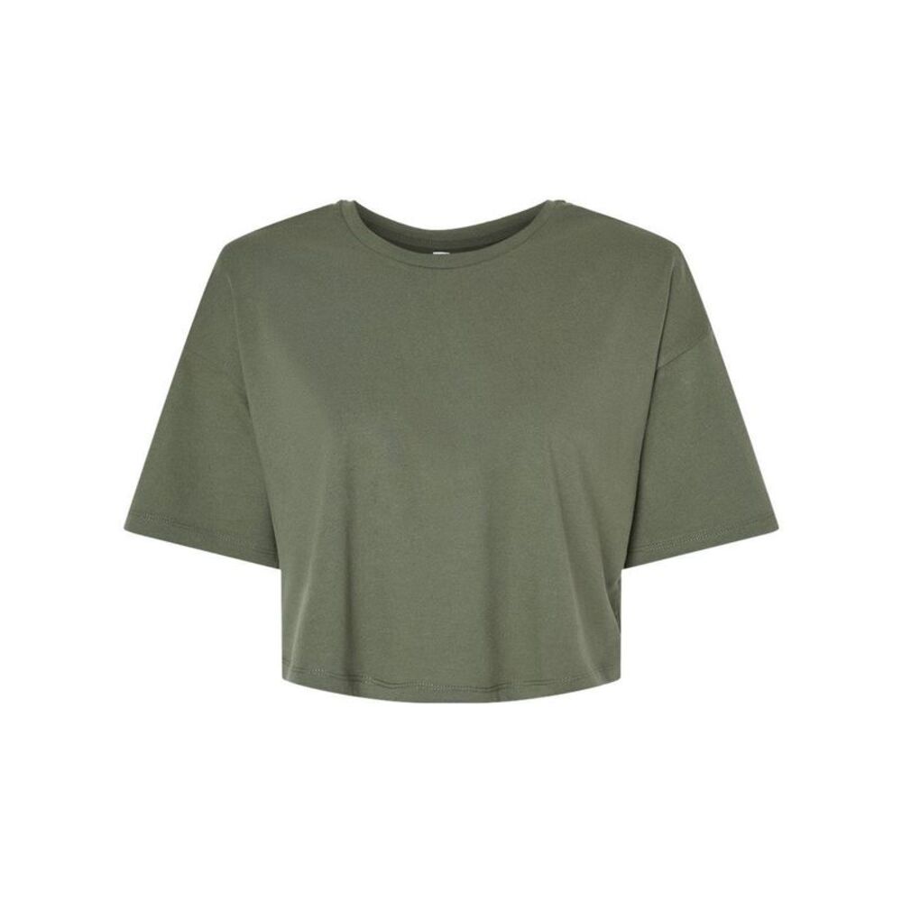 Women�'s Jersey Crop Tee / Military Green